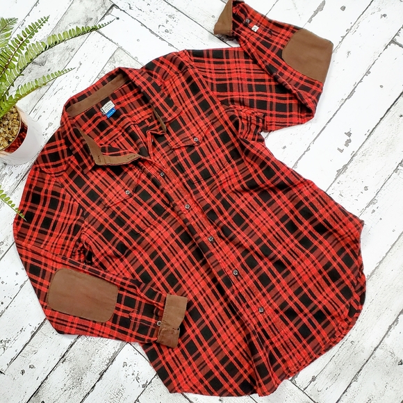 Kavu Tops - Kavu Billie Jean Flannel Button Down Shirt XL